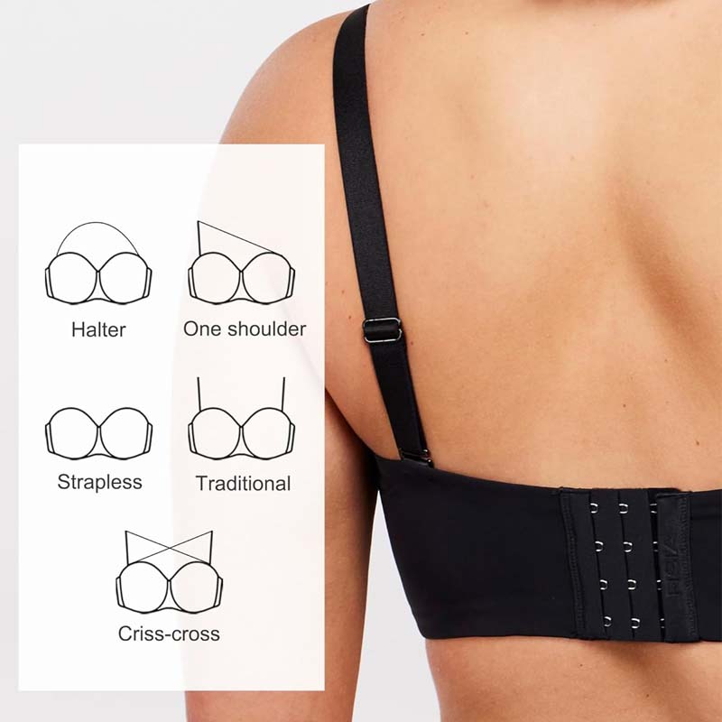Plus Size Full Coverage Bandeau Fiery Bra Anti-Slip Underwire Support
