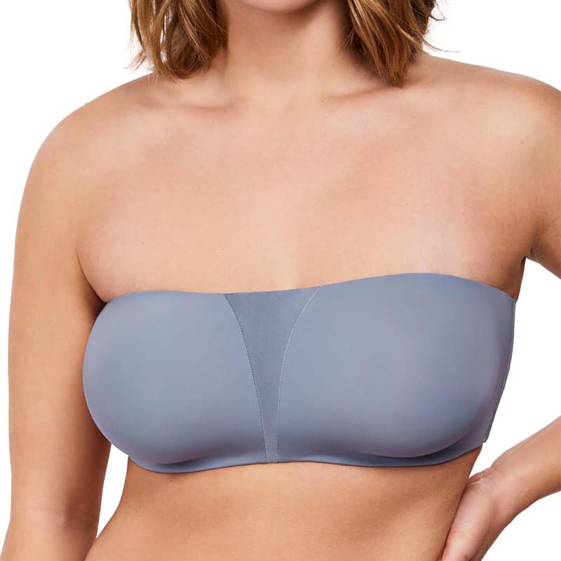 Plus Size Full Coverage Bandeau Fiery Bra Anti-Slip Underwire Support