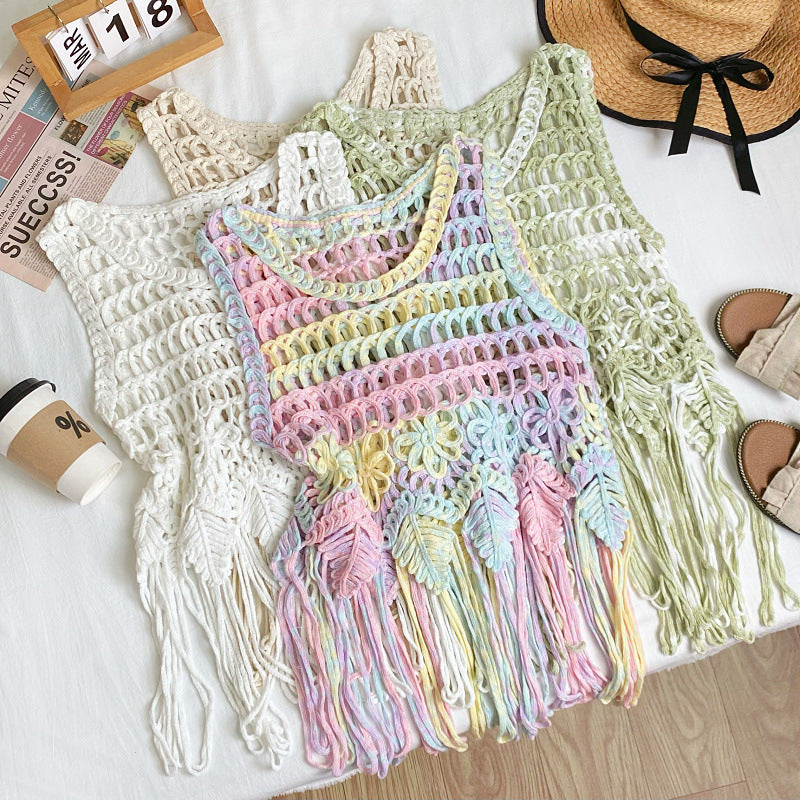 Bohemian Tassel Woven Sling Top