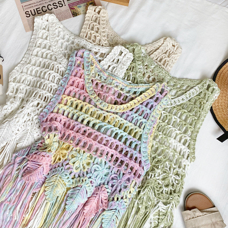 Bohemian Tassel Woven Sling Top