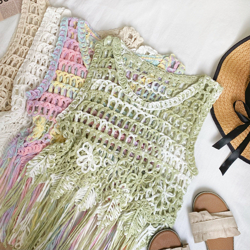 Bohemian Tassel Woven Sling Top