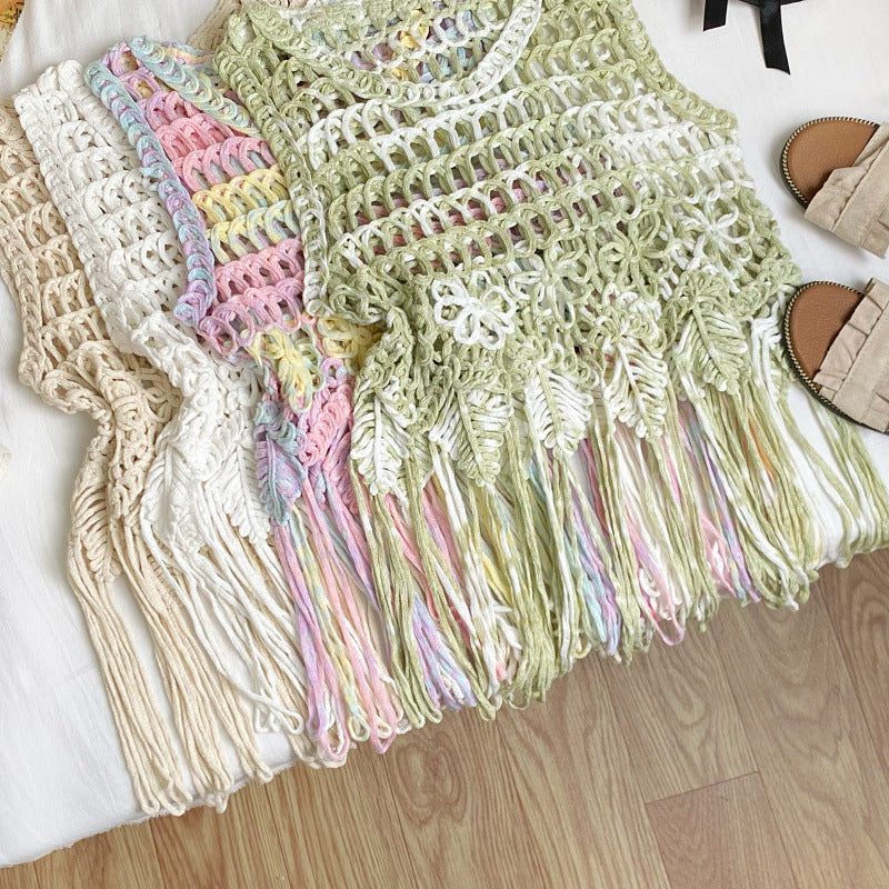Bohemian Tassel Woven Sling Top