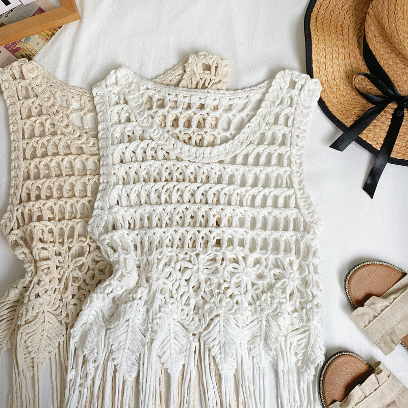 Bohemian Tassel Woven Sling Top