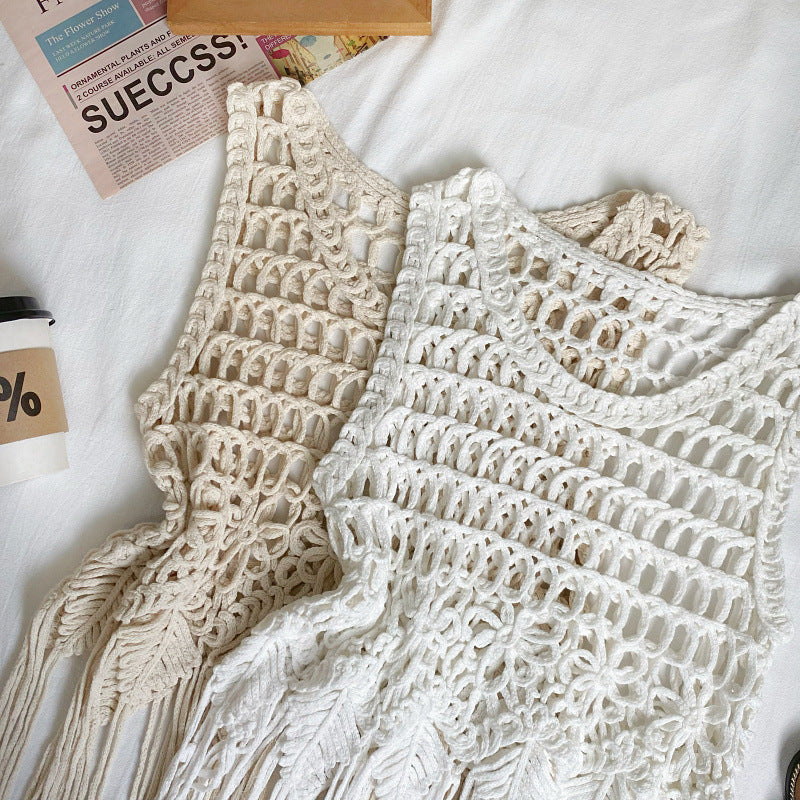 Bohemian Tassel Woven Sling Top