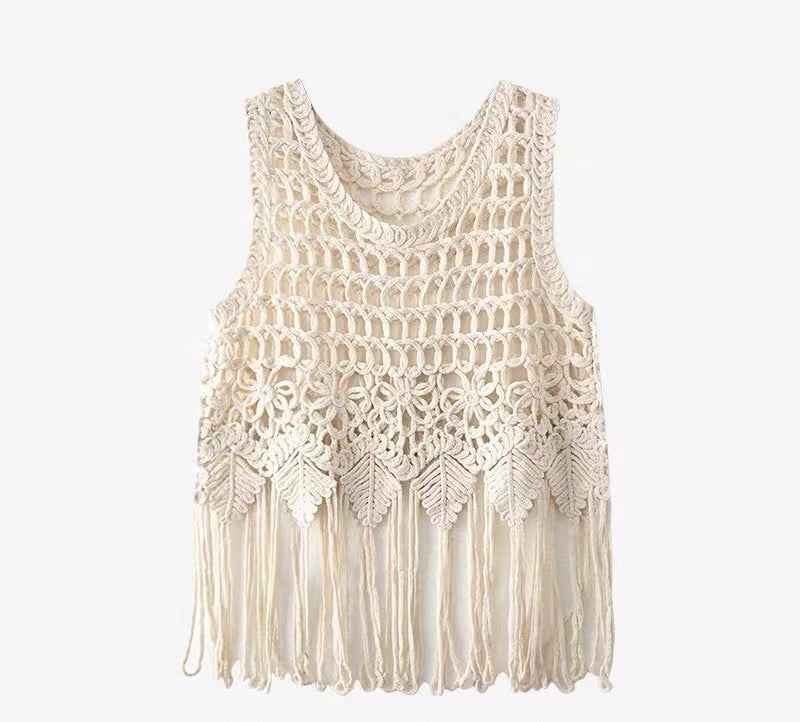Bohemian Tassel Woven Sling Top