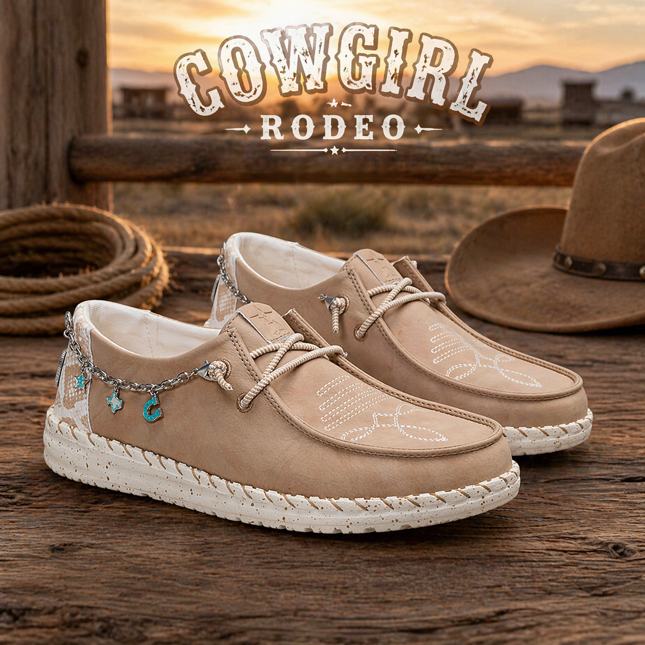 Women's Wendy Funk Houston Rodeo Slip-Ons