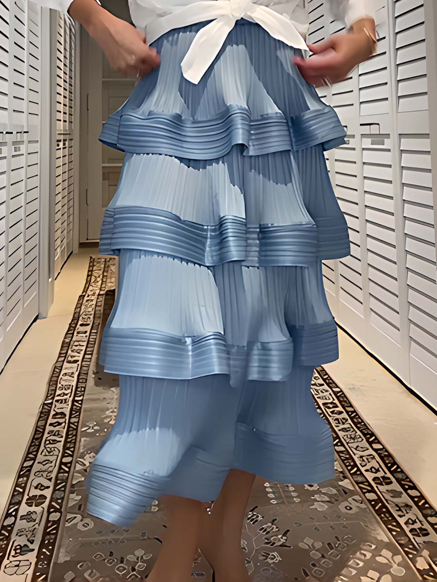 Pleated Fashion Elegant Skirt