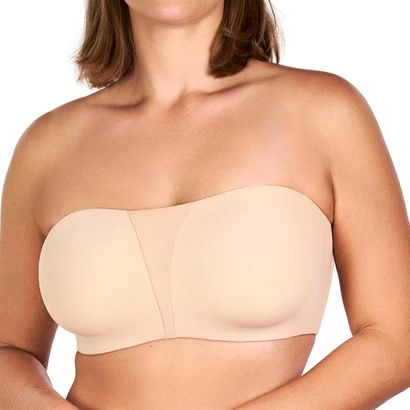 Plus Size Full Coverage Bandeau Fiery Bra Anti-Slip Underwire Support