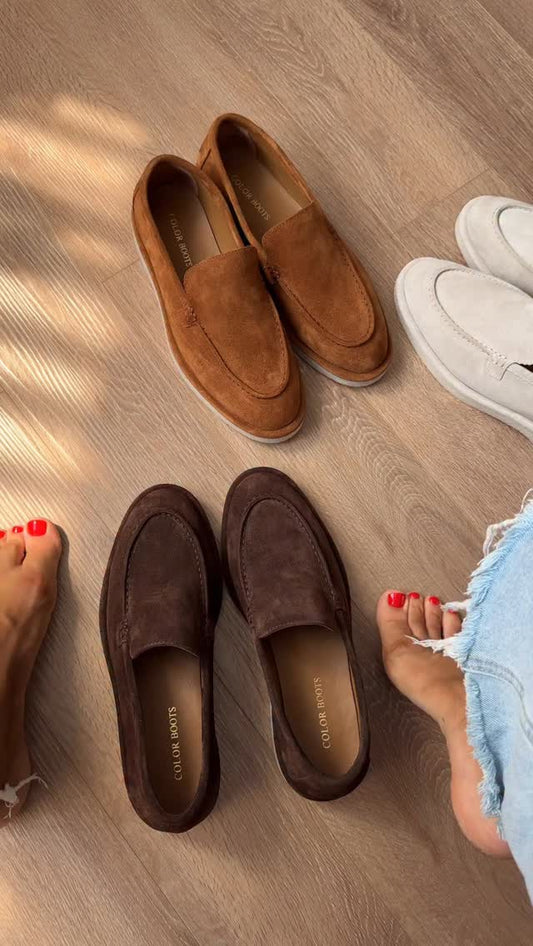 Modern Classic Suede Loafers