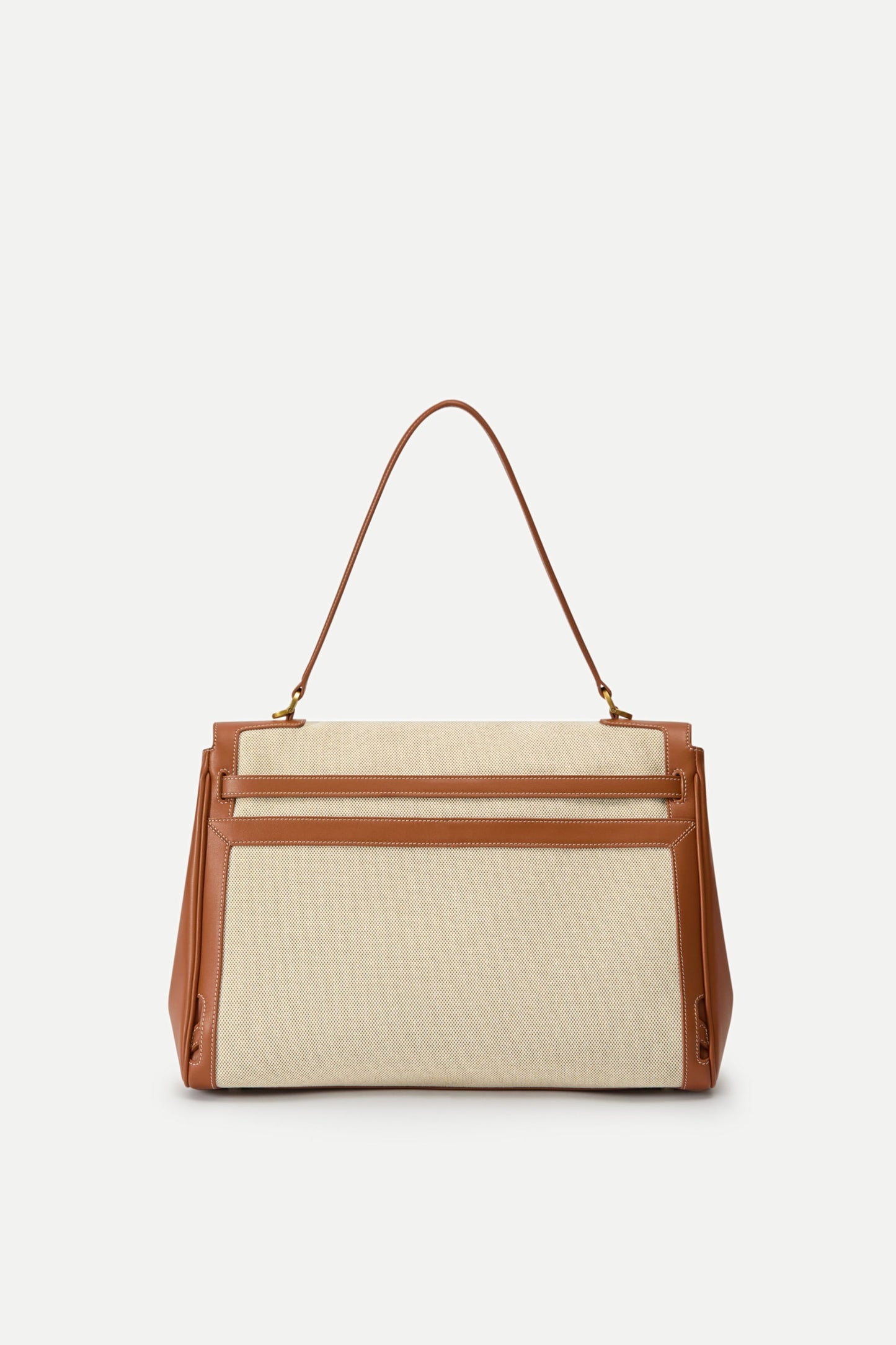 Minimalist Black Leather Shoulder Bag