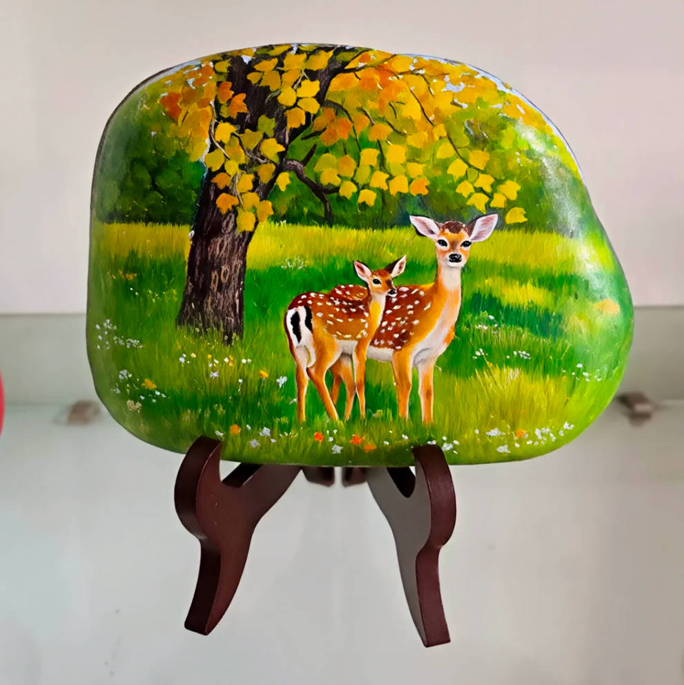 Hand-Painted Custom Cartoon Resin Stone
