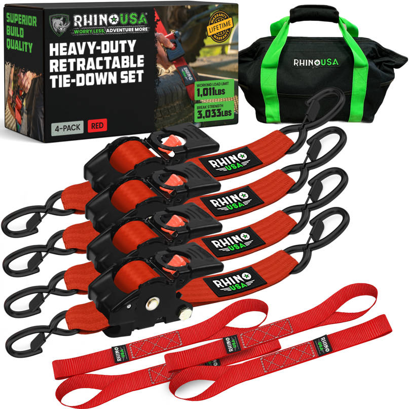 Etractable Ratchet Straps 1 In X 10 Ft
