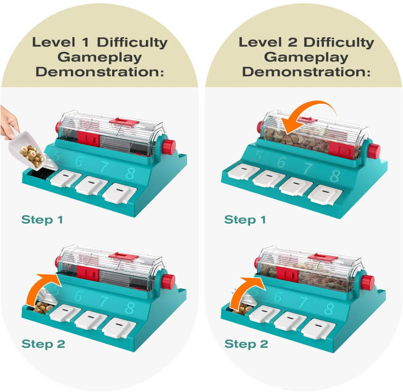 Paw-Activated Rolling Dog Puzzle Feeder Toy