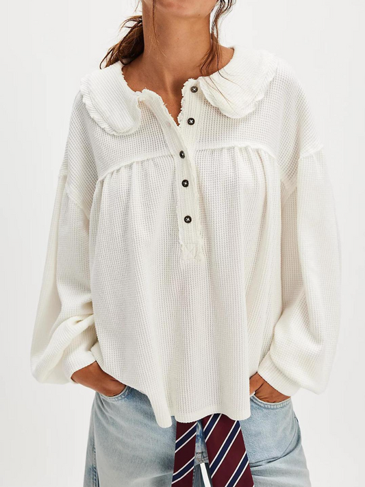 Adorable Lace Loose Shirt