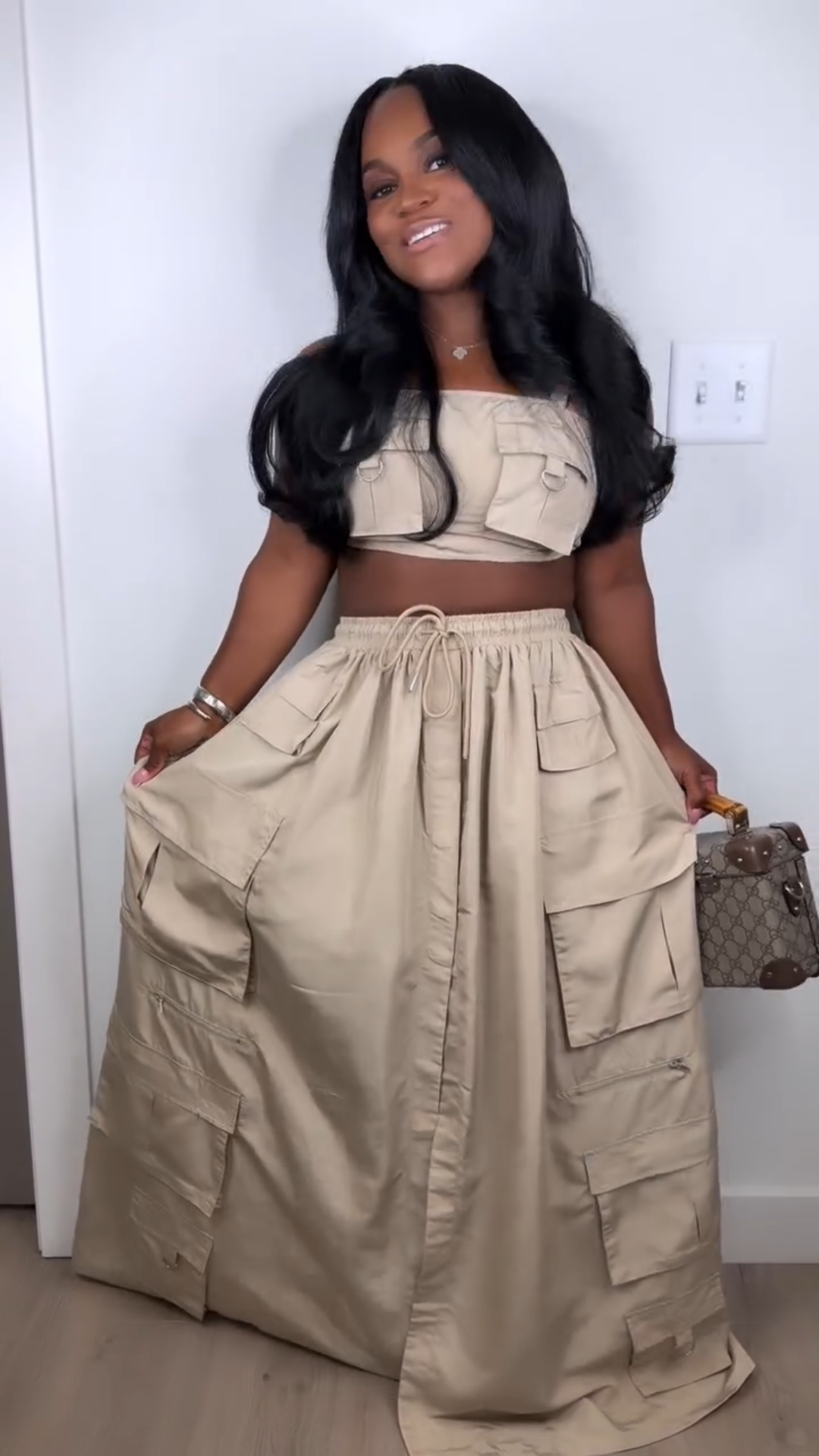 Utility Cargo Skirt Matching Set