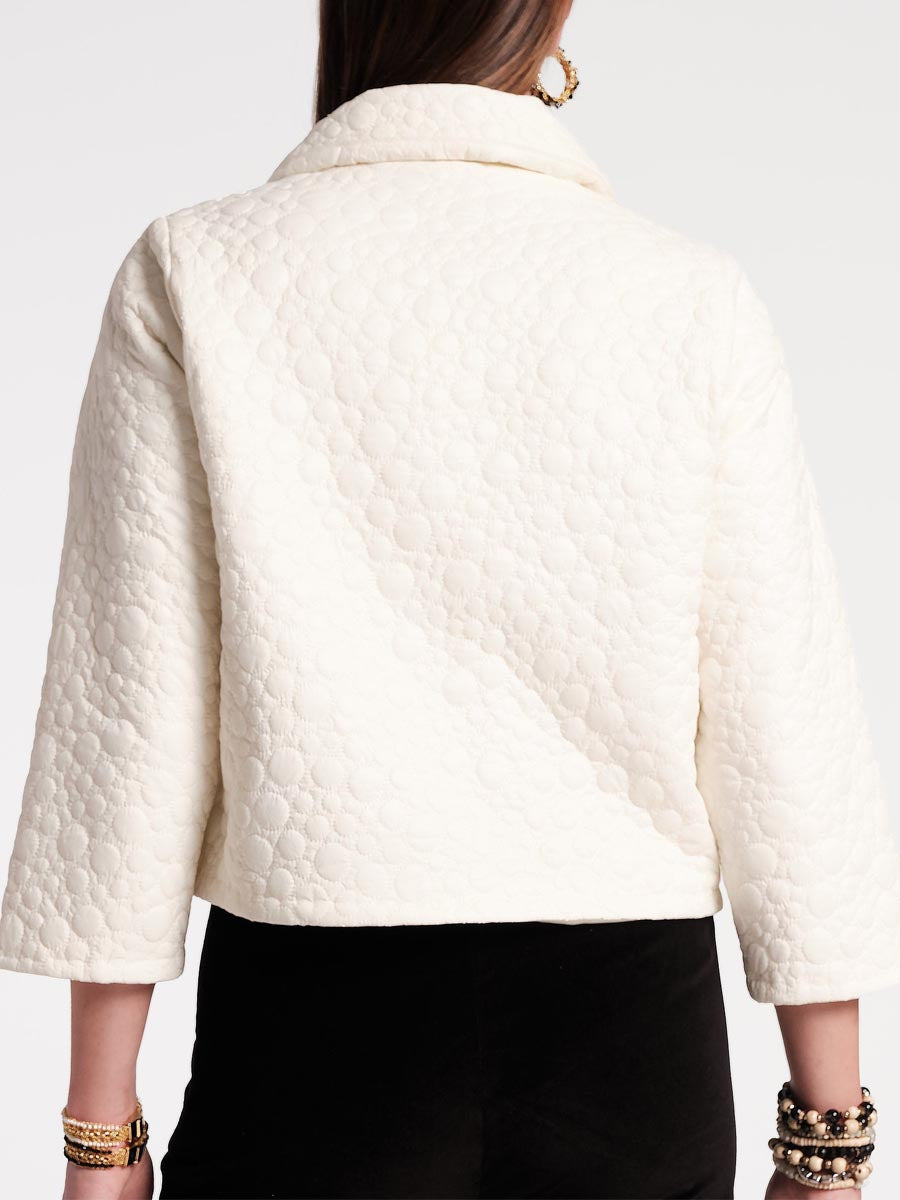 Fashion Button Up Cropped Jacket