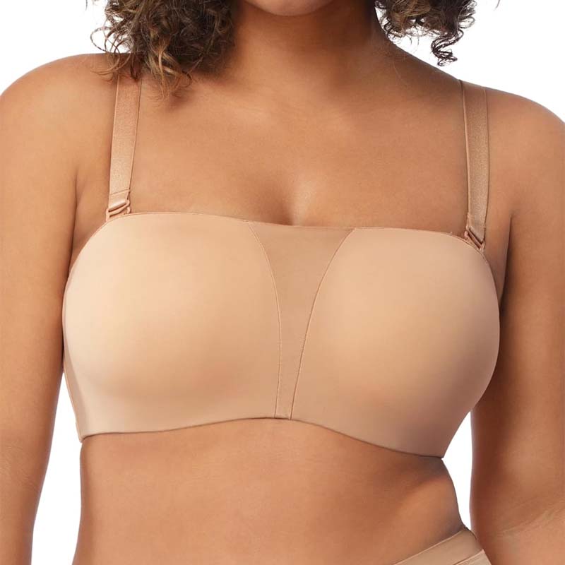 Plus Size Full Coverage Bandeau Fiery Bra Anti-Slip Underwire Support