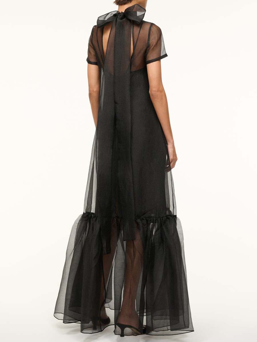 Mesh Backless Two-piece Dress