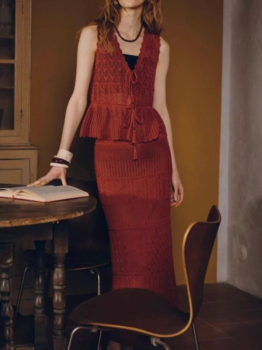 Breathable Summer 2pc Skirt Set