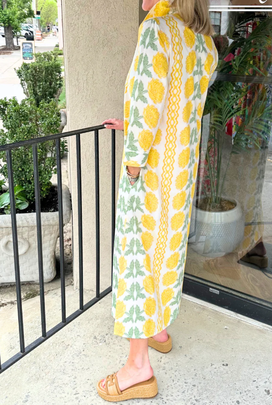 Relaxed Floral Spring Midi Dress