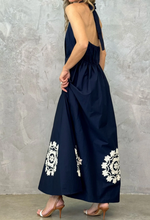 Embroidery Elegant Holiday Dress