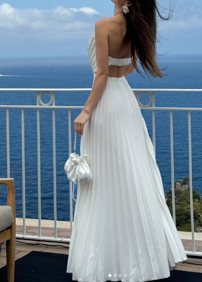 Demure Shell Maxi Dress