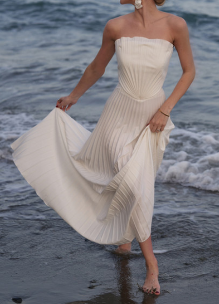 Demure Shell Maxi Dress