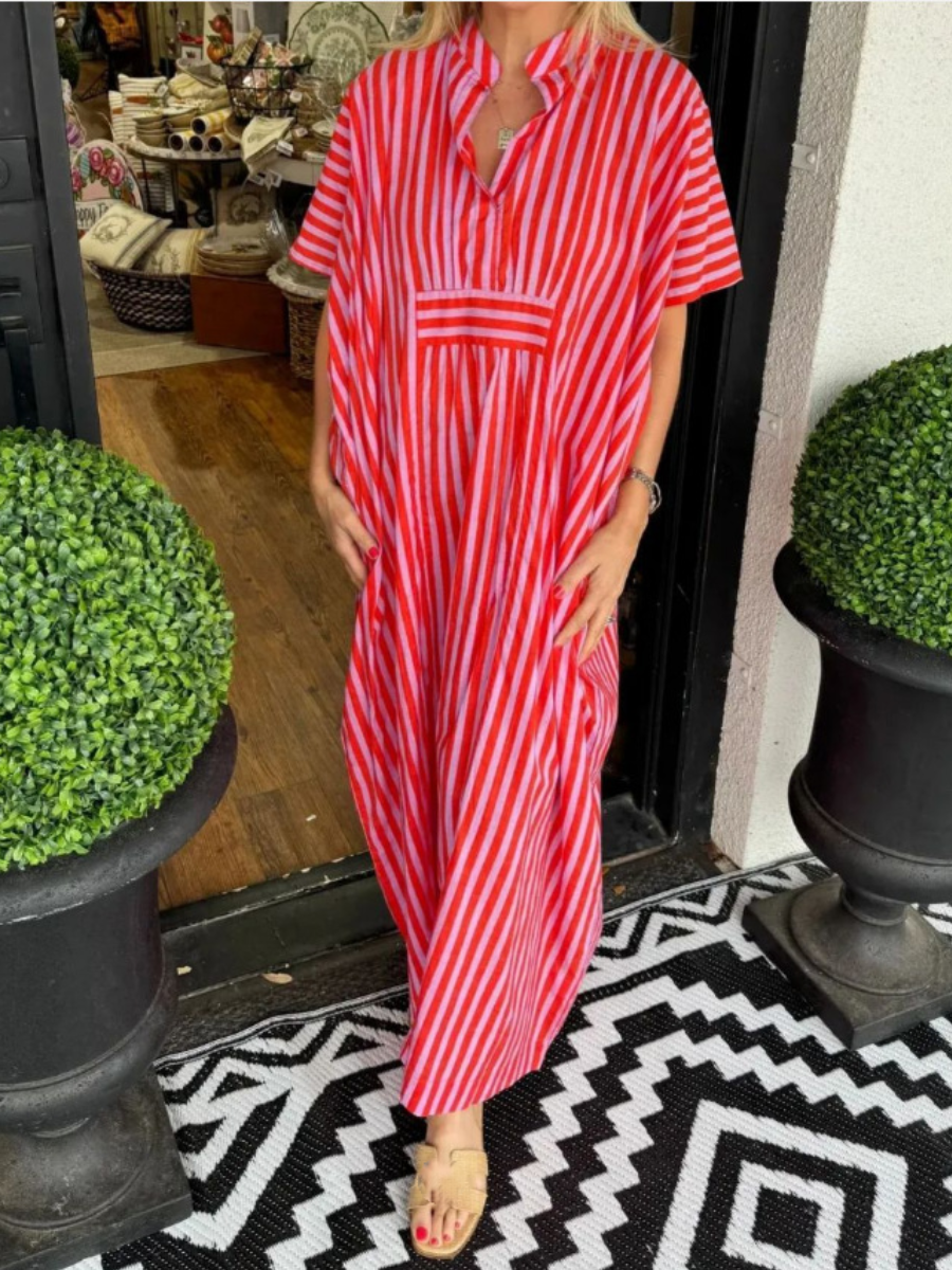 Striped Comfy Vacation Kaftan
