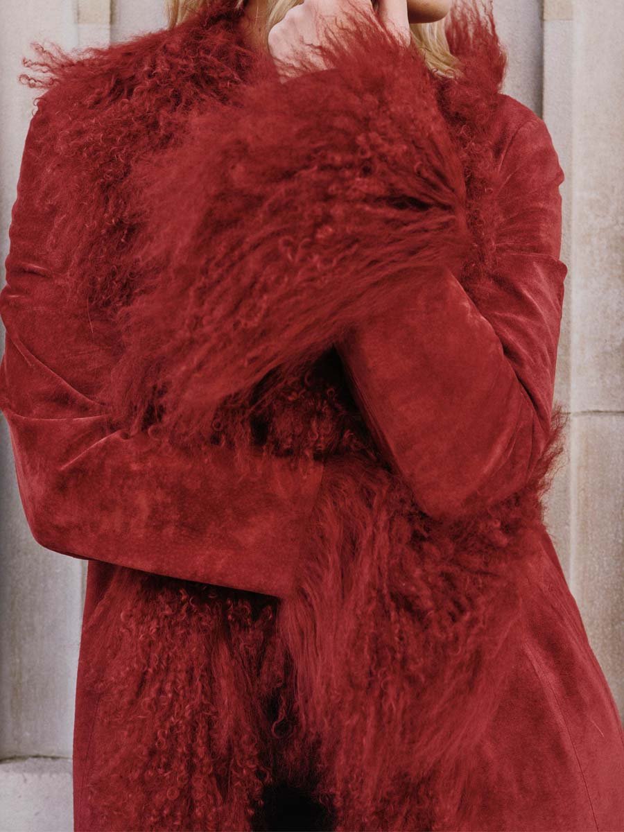 Long Sleeve Warm Fur Collar Coat (⏰Free Shipping)