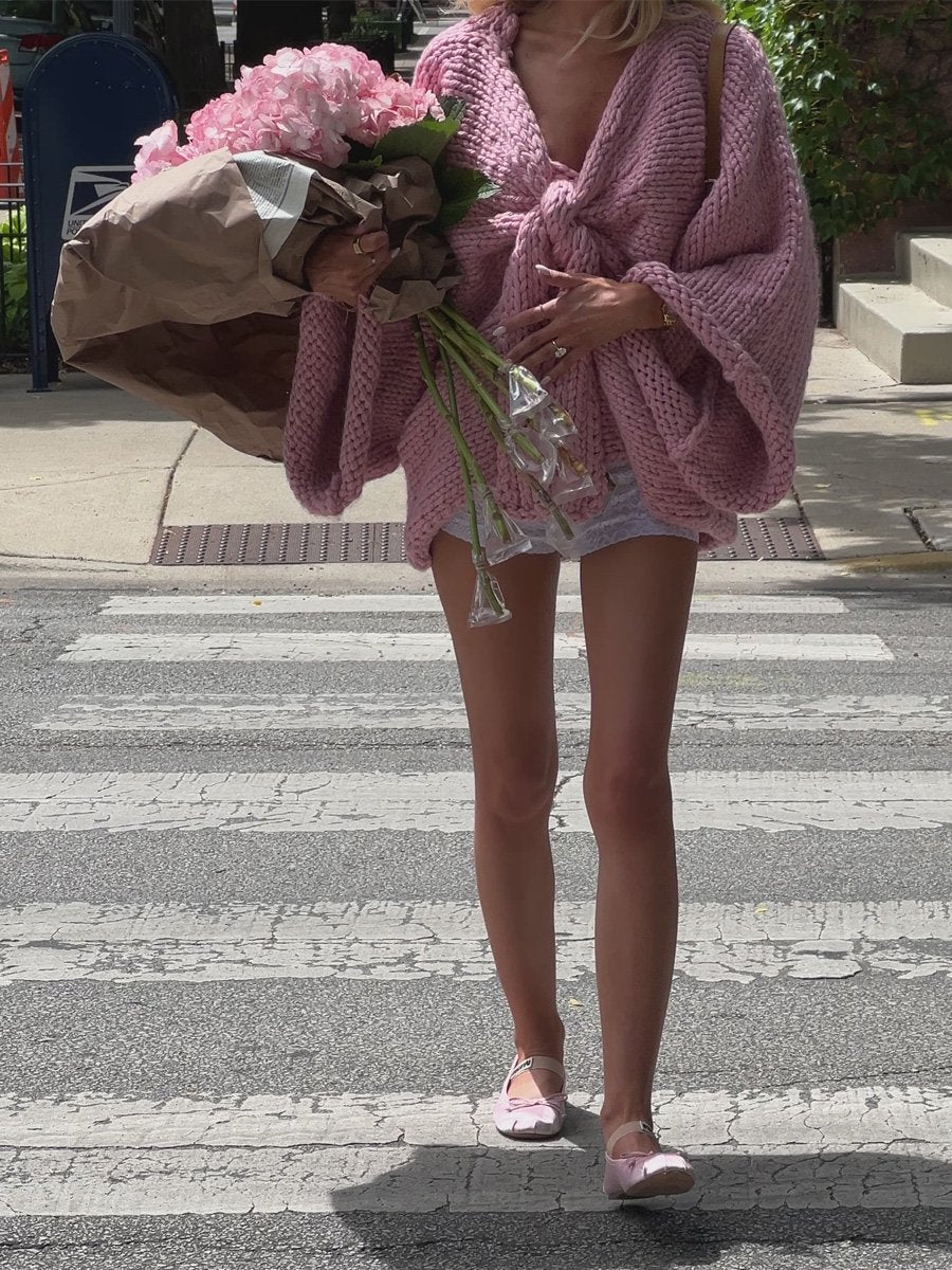 Sweet Cute Bow Thick Needle Sweater (✔️Free Shipping)