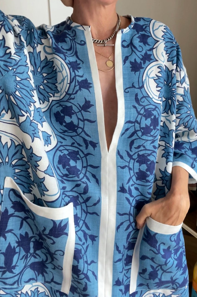 The Blue Floral Vacation Dress