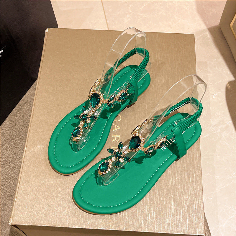 Sparkle Charm Rhinestone Sandals