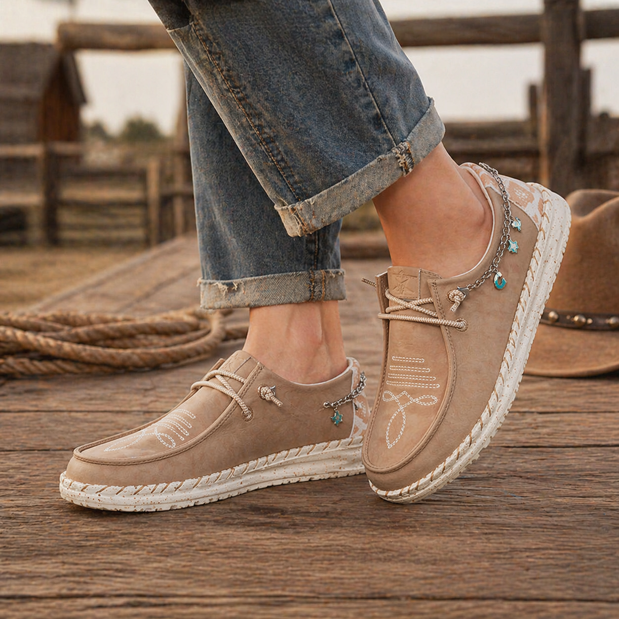Women's Wendy Funk Houston Rodeo Slip-Ons