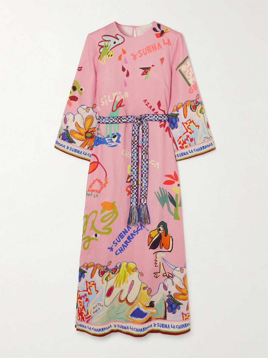 Printed Fashion Split Hem Dress