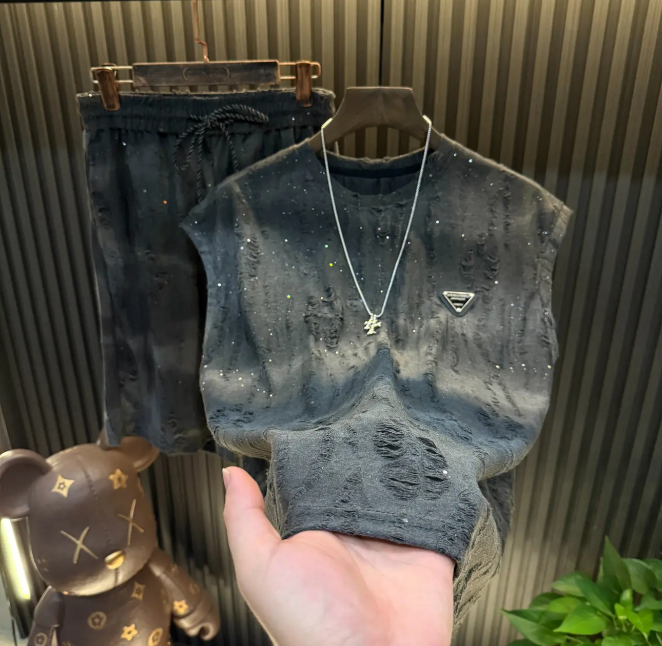 Summer versatile men's thin loose vest