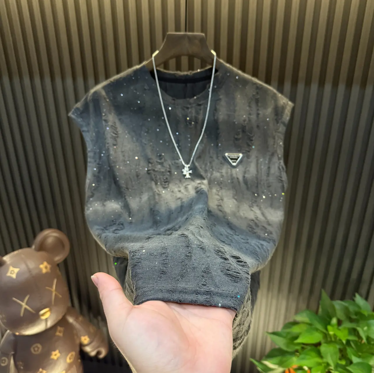 Summer versatile men's thin loose vest