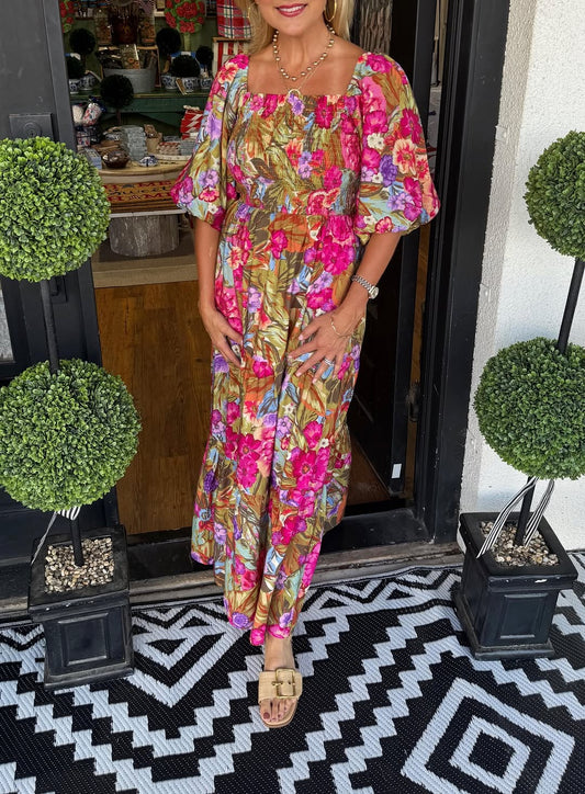 Passionate Floral Dress