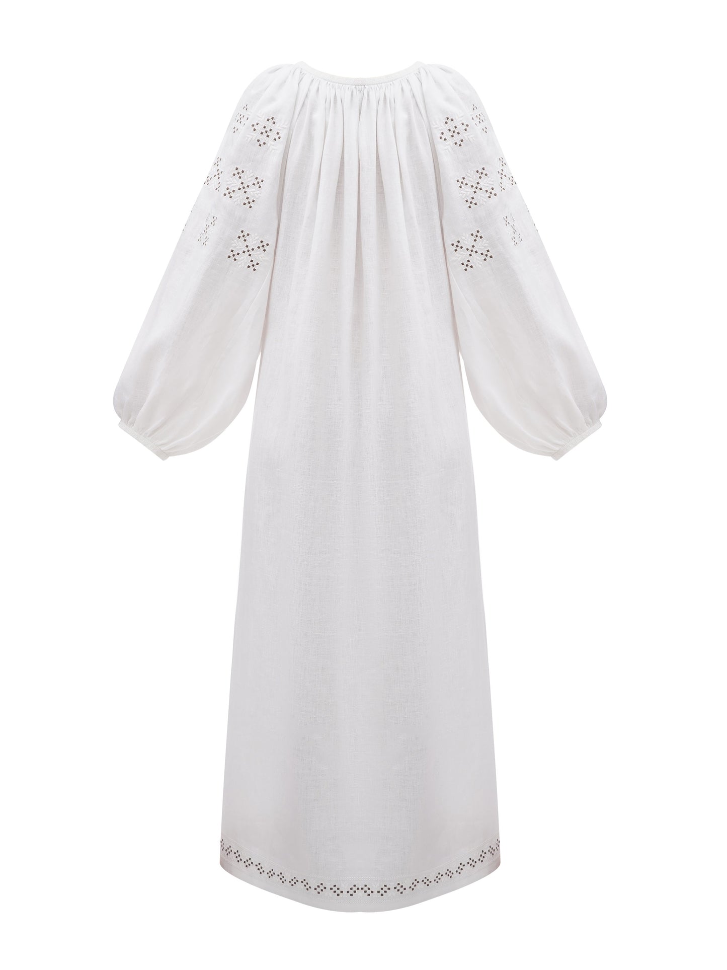 Ivory Linen Heirloom Dress