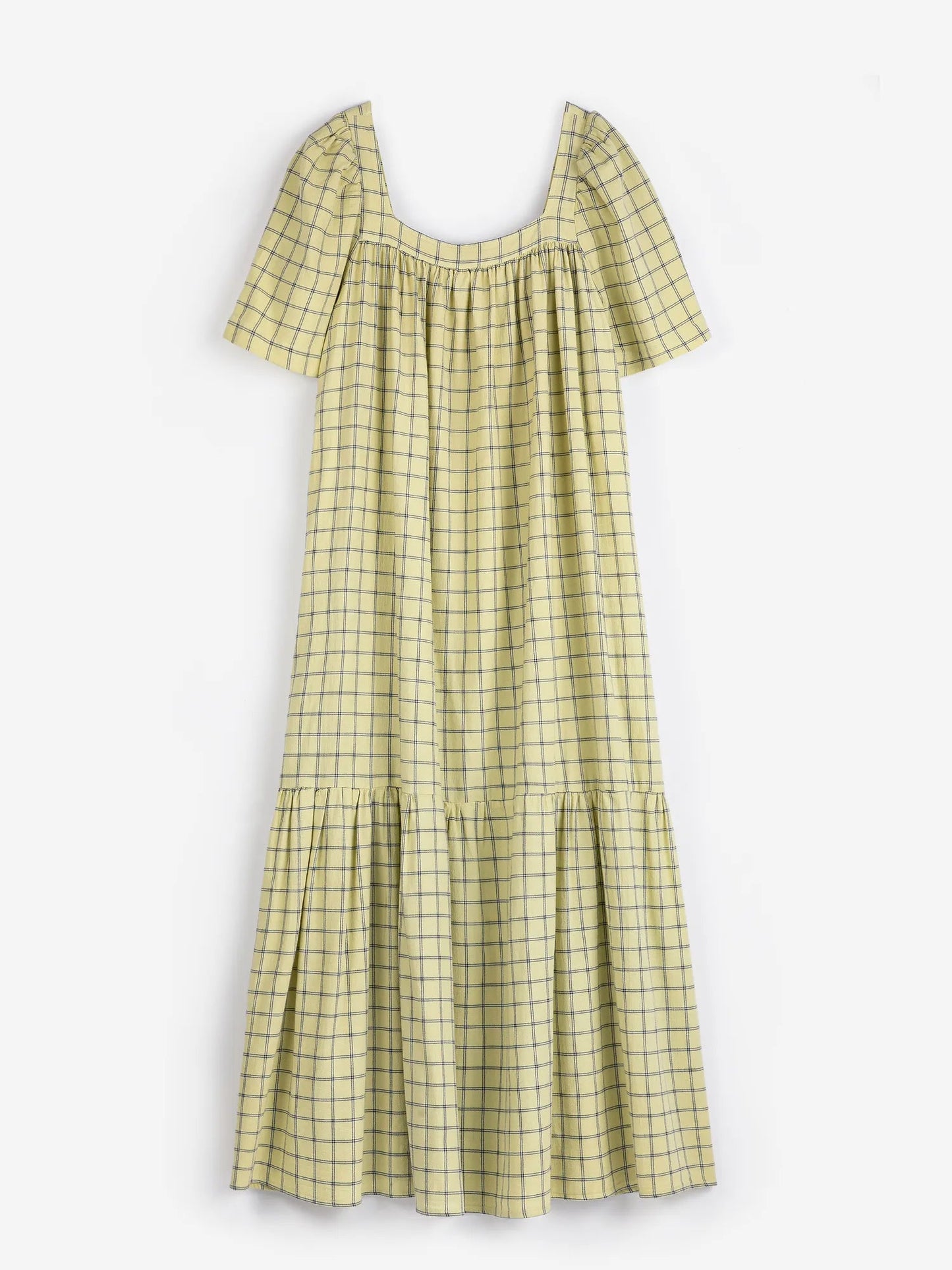 Windowpane Bamboo Crepe Dress