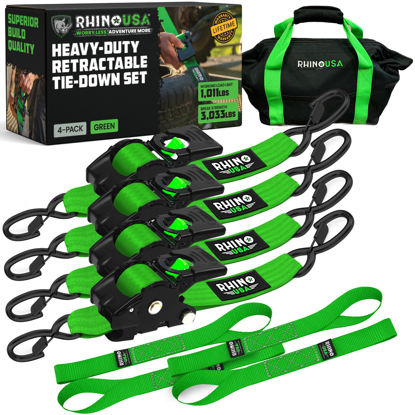 Etractable Ratchet Straps 1 In X 10 Ft