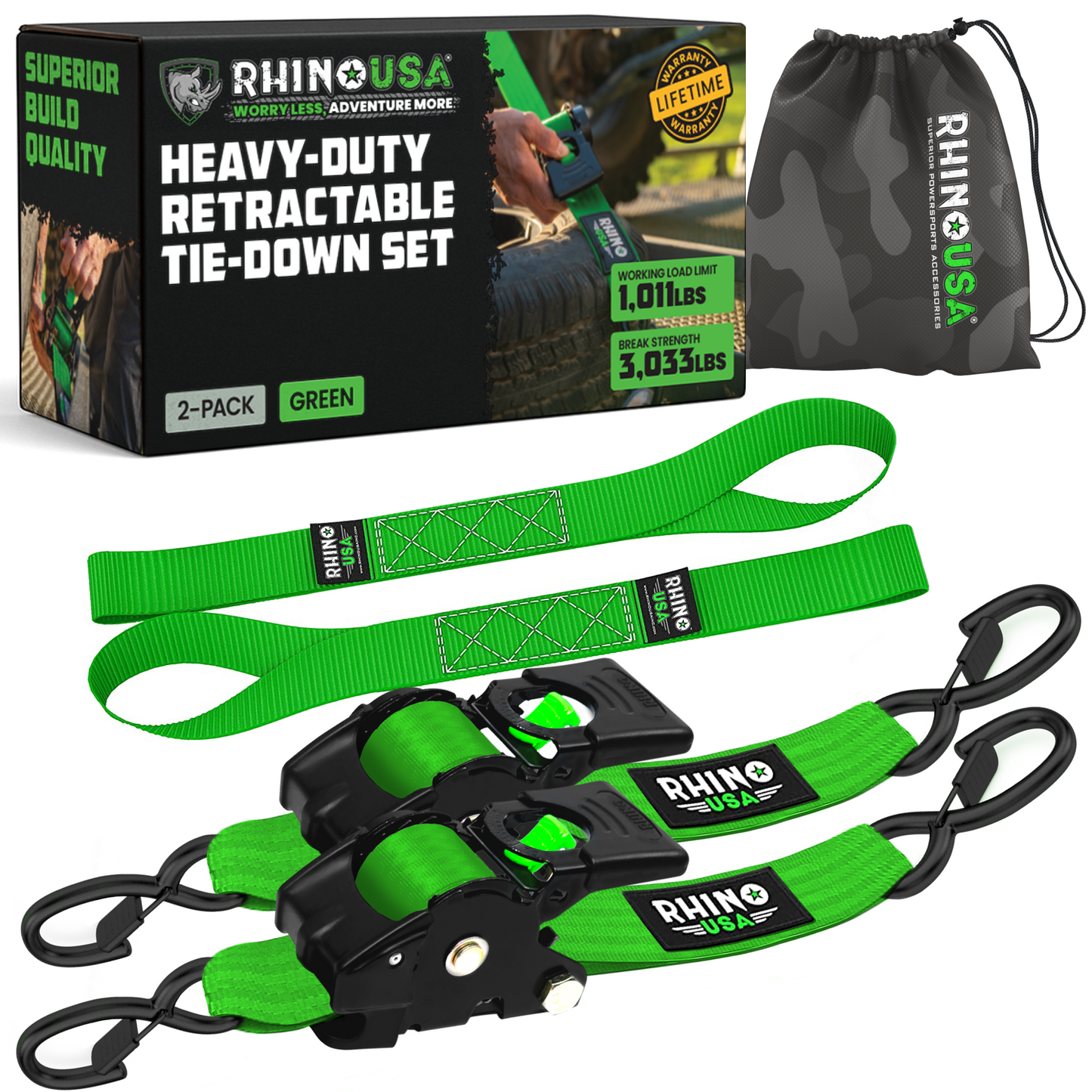 Etractable Ratchet Straps 1 In X 10 Ft