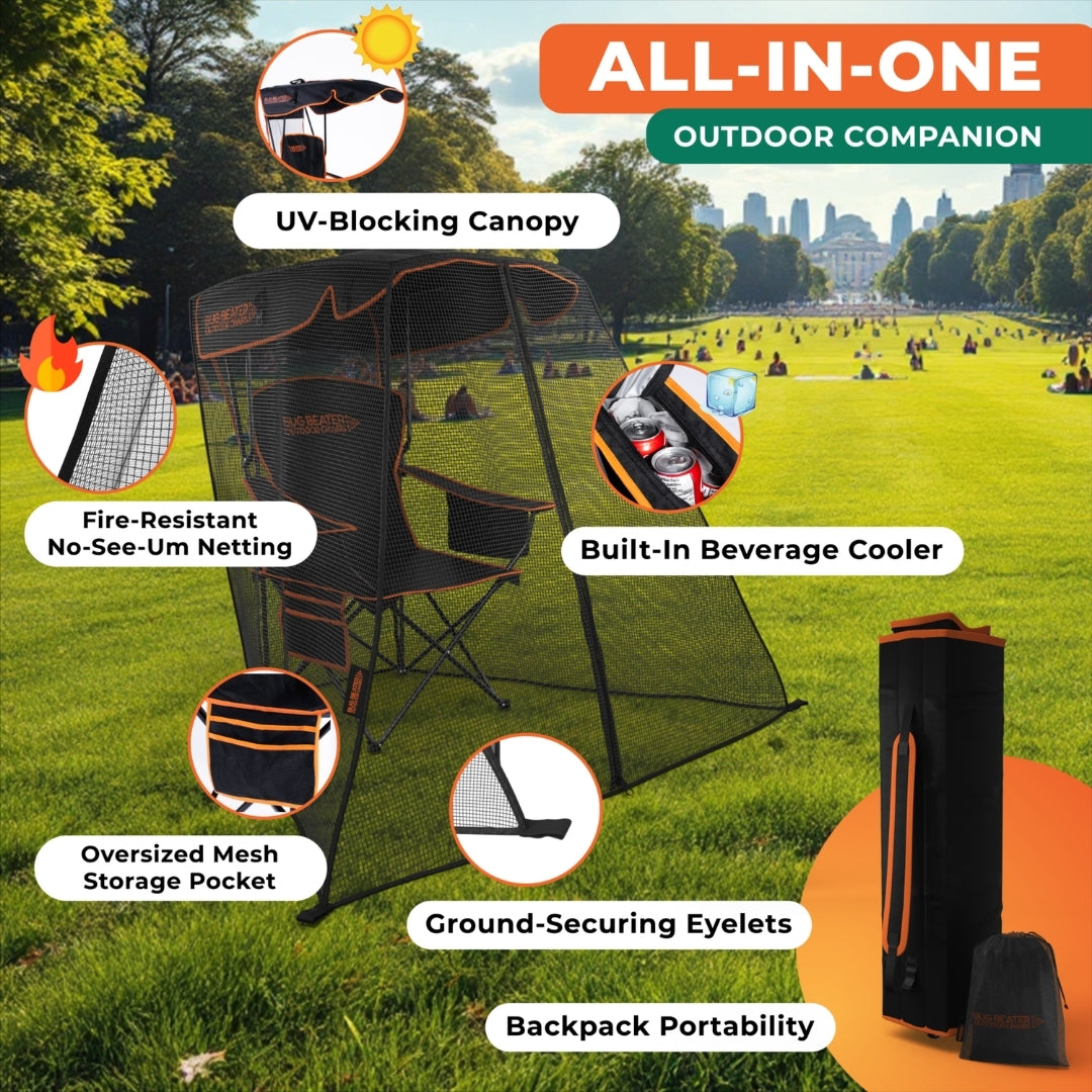 Outdoor Bug Shield Canopy Chair