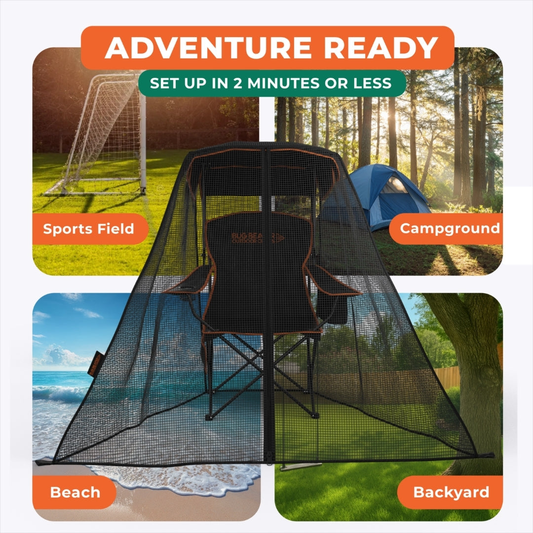 Outdoor Bug Shield Canopy Chair
