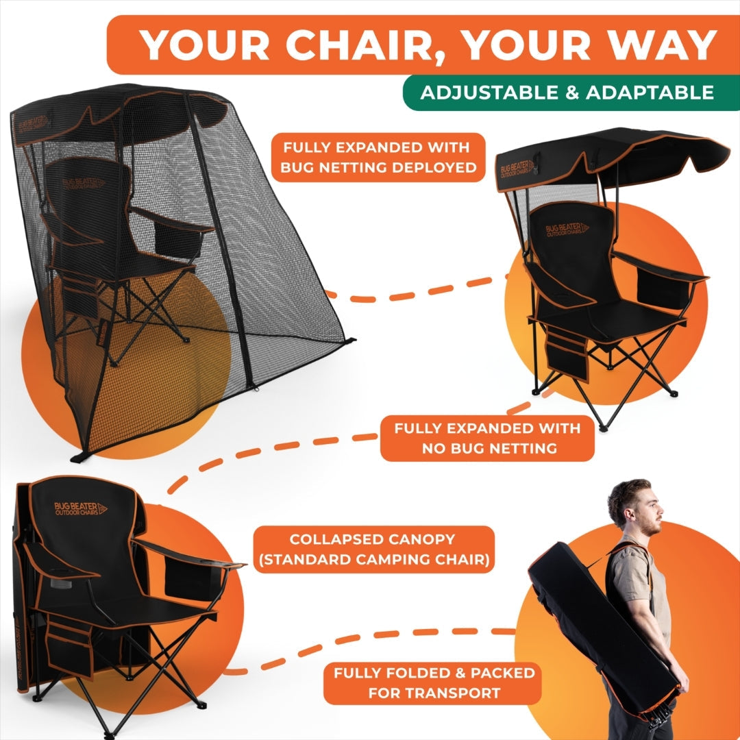 Outdoor Bug Shield Canopy Chair