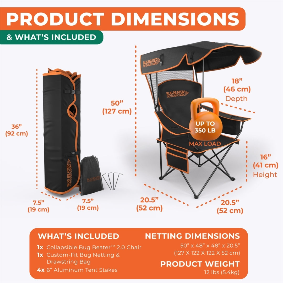 Outdoor Bug Shield Canopy Chair