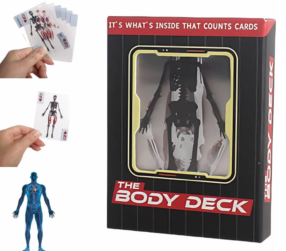 Funny Transparent Human Anatomy Playing Cards