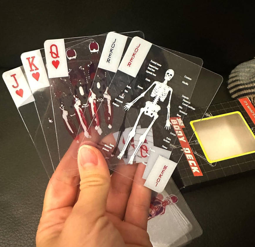 Funny Transparent Human Anatomy Playing Cards