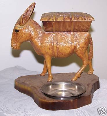 1950's Vintage Donkey Mechanical Cigarette Dispenser