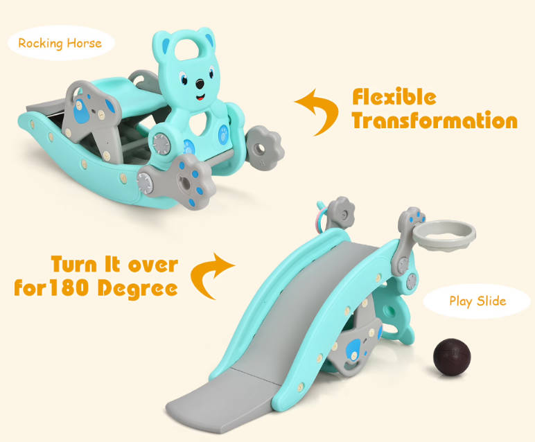 Rocking Horse & Slide Set