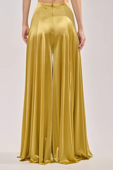 SLINKY TOP+WIDE LEG PANT